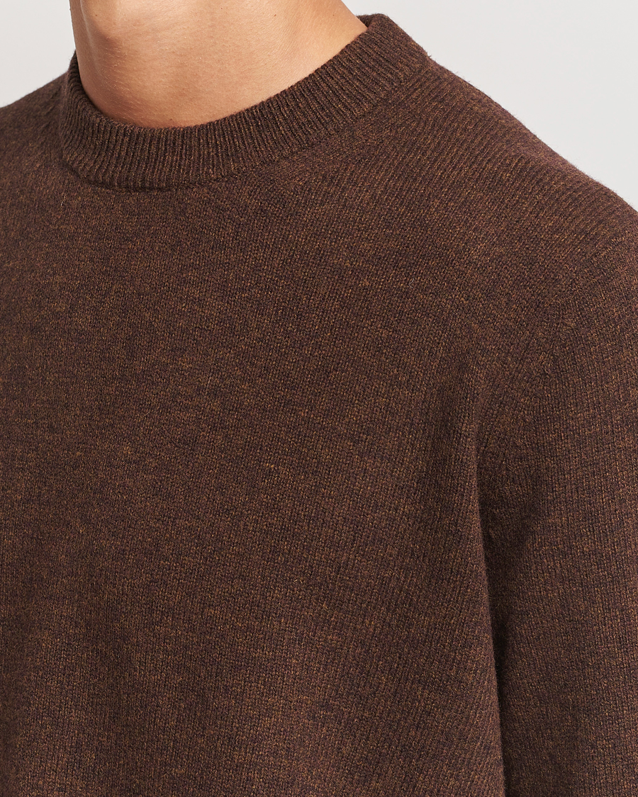 Homme | Pulls Et Tricots | Samsøe Samsøe | Isak Knitted Crew Neck Chocolate Brown