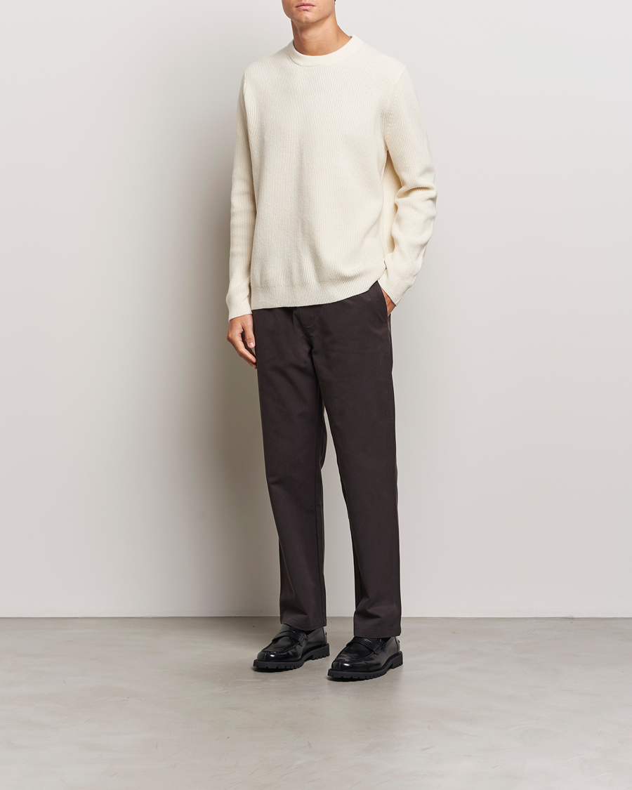 Homme | Pulls Et Tricots | Samsøe Samsøe | Isaks Knitted Crew Neck Clear Cream