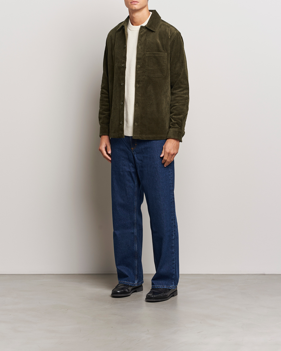 Homme | Chemises | Samsøe Samsøe | Damon Corduroy Overshirt Forest Night
