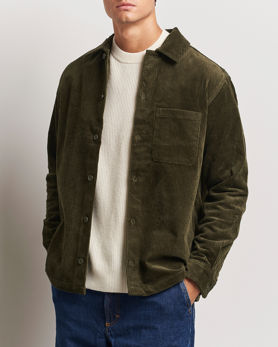Homme | Chemises | Samsøe Samsøe | Damon Corduroy Overshirt Forest Night