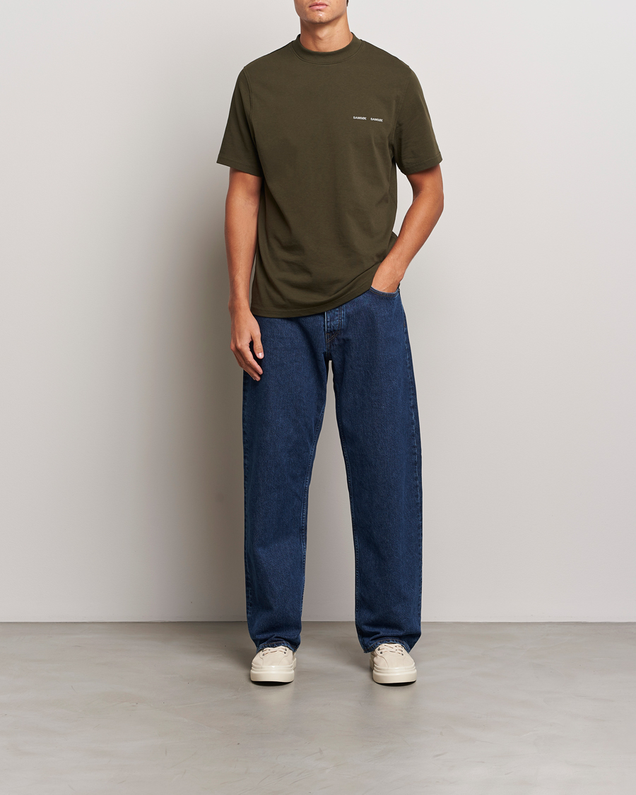 Homme | T-shirts | Samsøe Samsøe | Norsbro Organic Cotton T-Shirt Forest Night