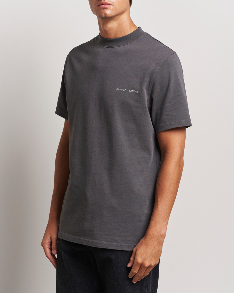 Homme | T-shirts | Samsøe Samsøe | Norsbro Organic Cotton T-Shirt Volcanic Ash