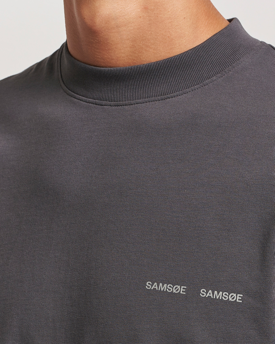 Homme | T-shirts | Samsøe Samsøe | Norsbro Organic Cotton T-Shirt Volcanic Ash