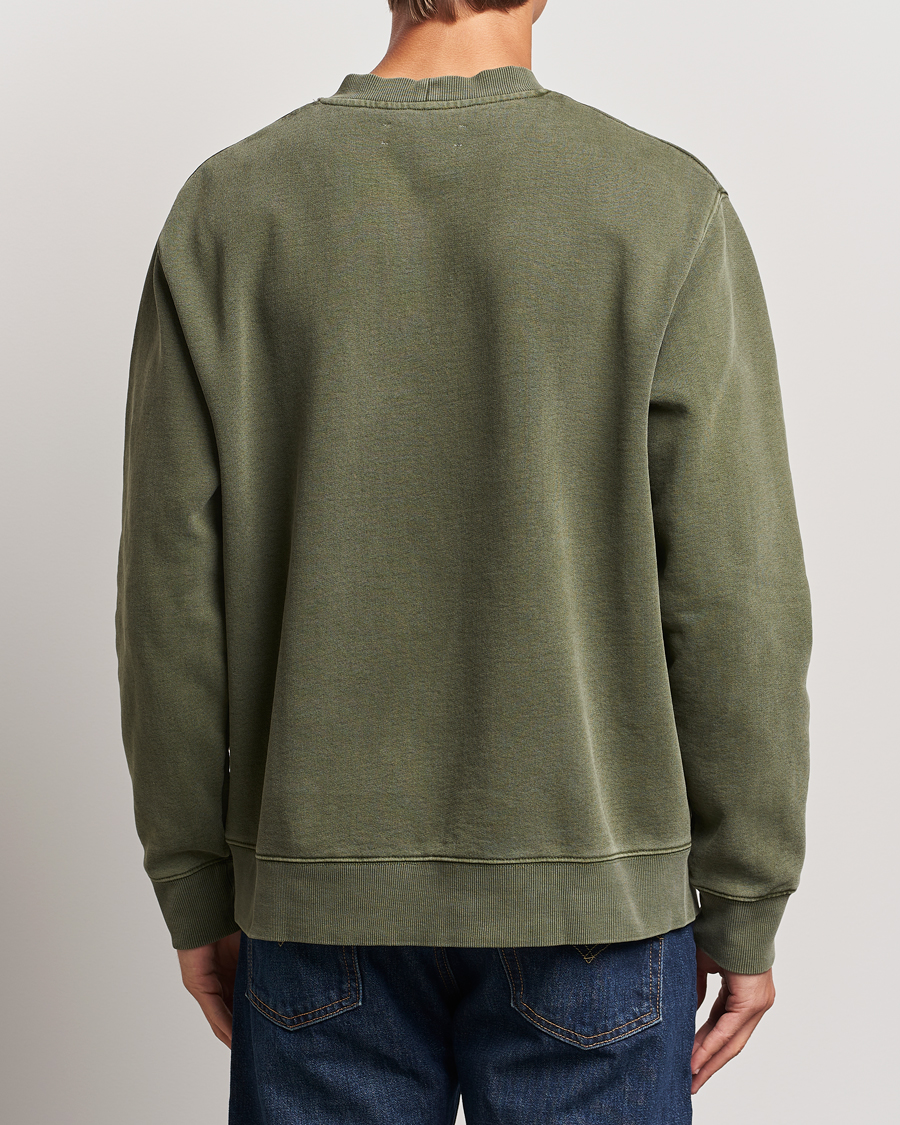 Homme | Pulls Et Tricots | Samsøe Samsøe | Pigment Dyed Crew Neck Sweatshirt Forest Night