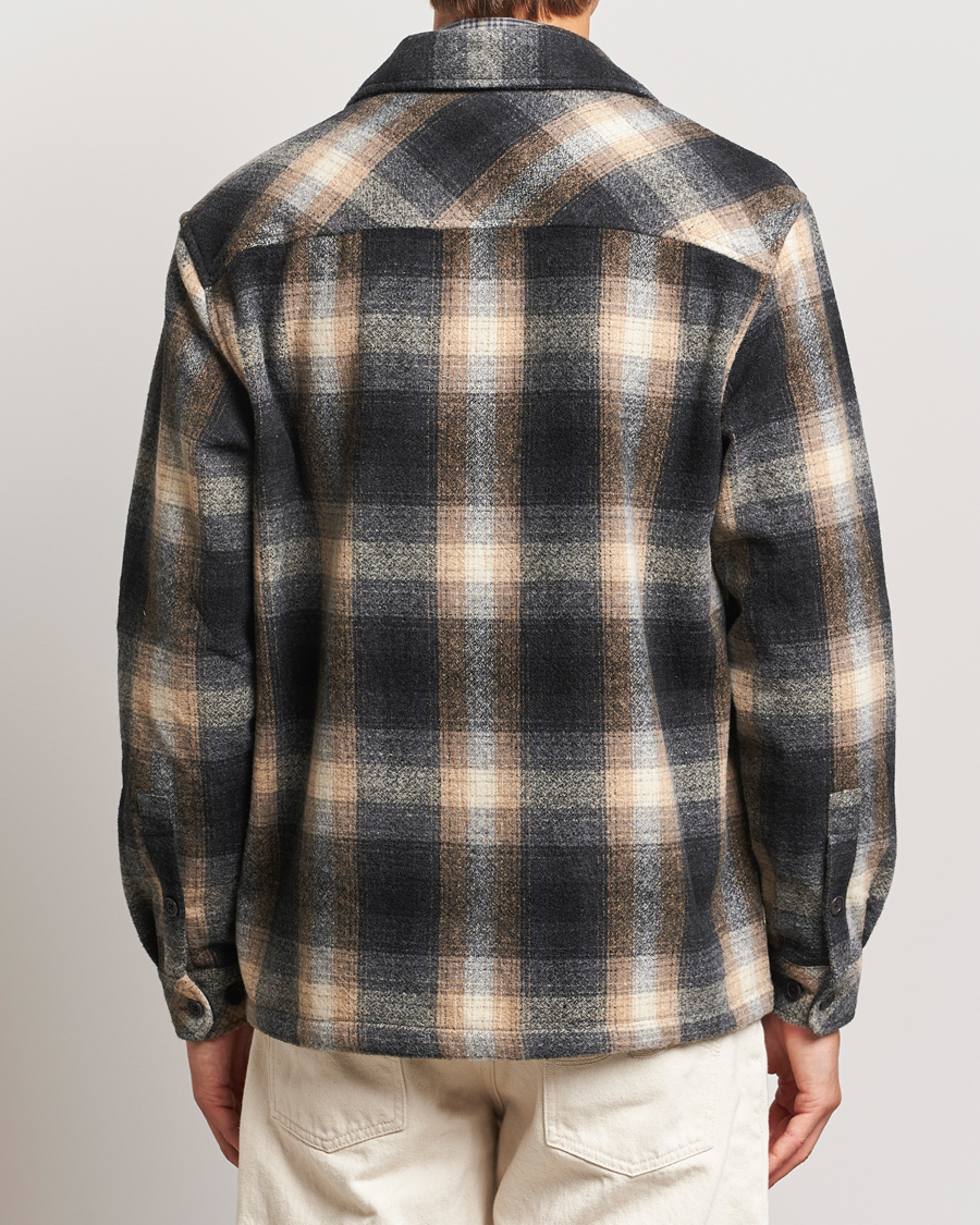 Homme | Chemises | Samsøe Samsøe | Castor Checked Overshirt Petrified Brown