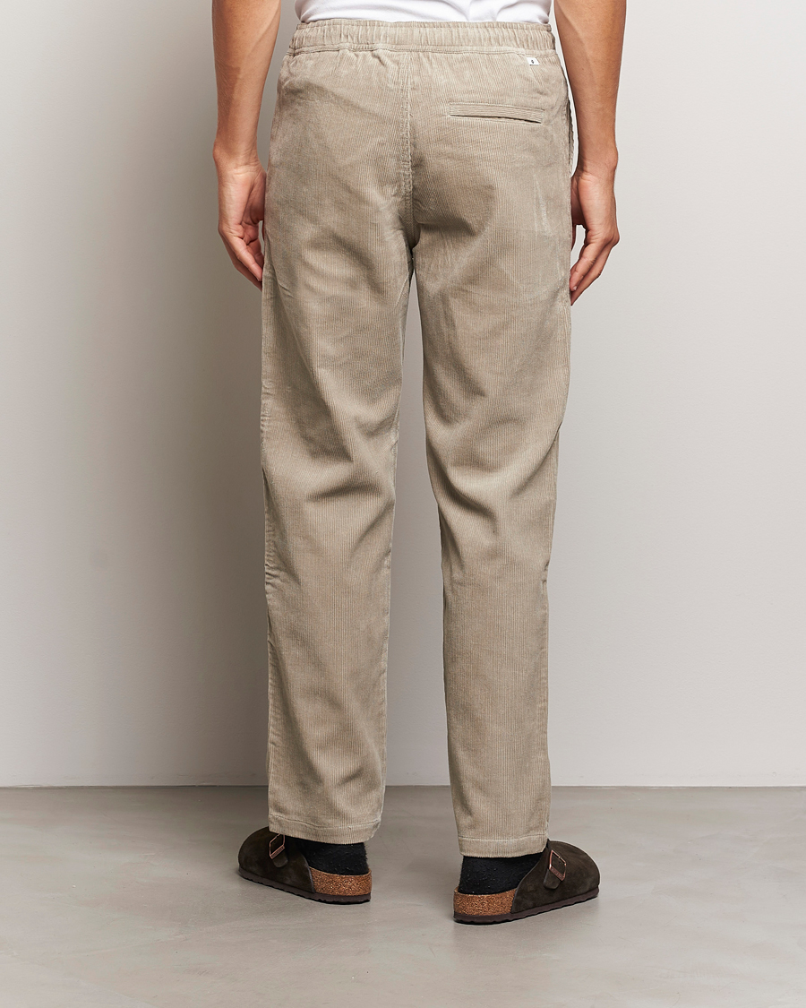 Homme | Pantalons | Samsøe Samsøe | Jabari Corduroy Drawstring Trousers Abbey Stone