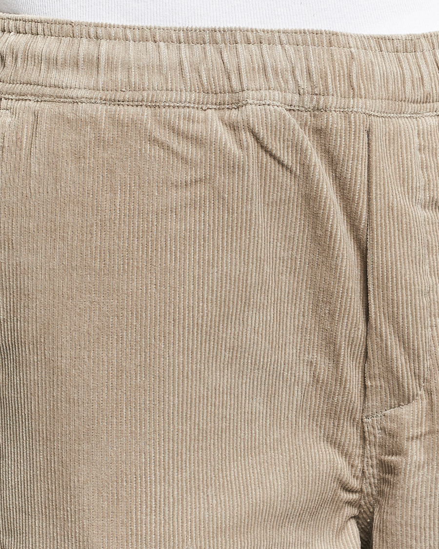 Homme | Pantalons | Samsøe Samsøe | Jabari Corduroy Drawstring Trousers Abbey Stone
