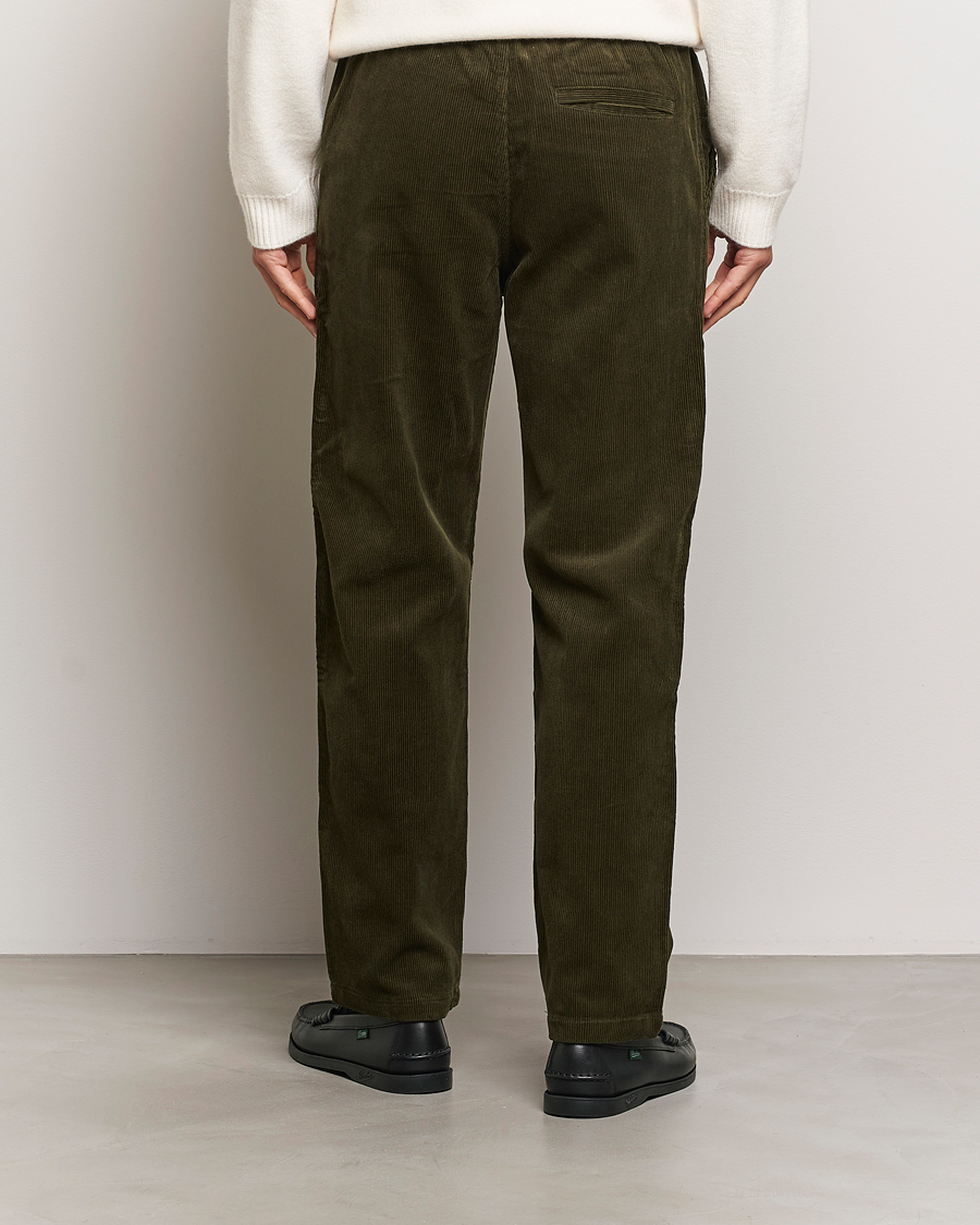 Homme | Pantalons | Samsøe Samsøe | Jabari Corduroy Drawstring Trousers Forest Night