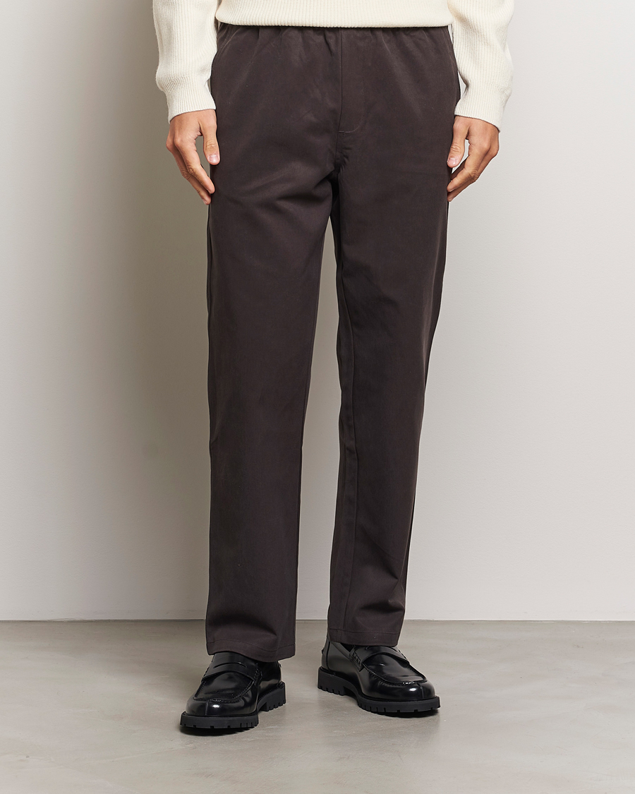 Homme | Pantalons | Samsøe Samsøe | Jabari Drawstring Trousers Chocolate Brown