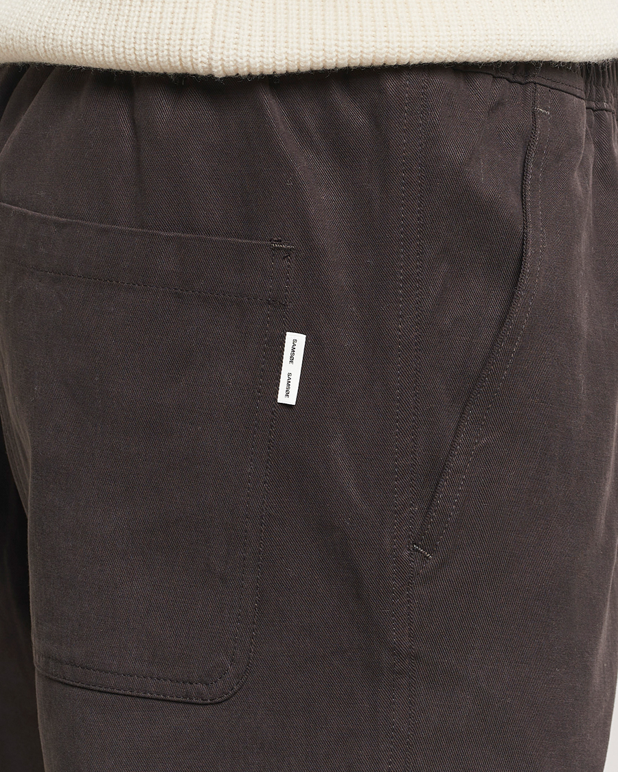 Homme | Pantalons | Samsøe Samsøe | Jabari Drawstring Trousers Chocolate Brown
