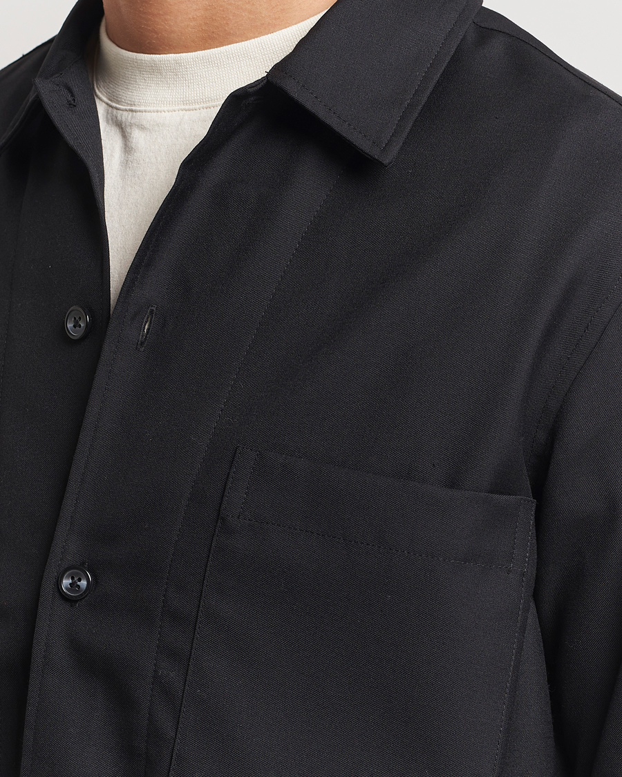 Homme | Chemises | Samsøe Samsøe | Damon Wool Overshirt Black