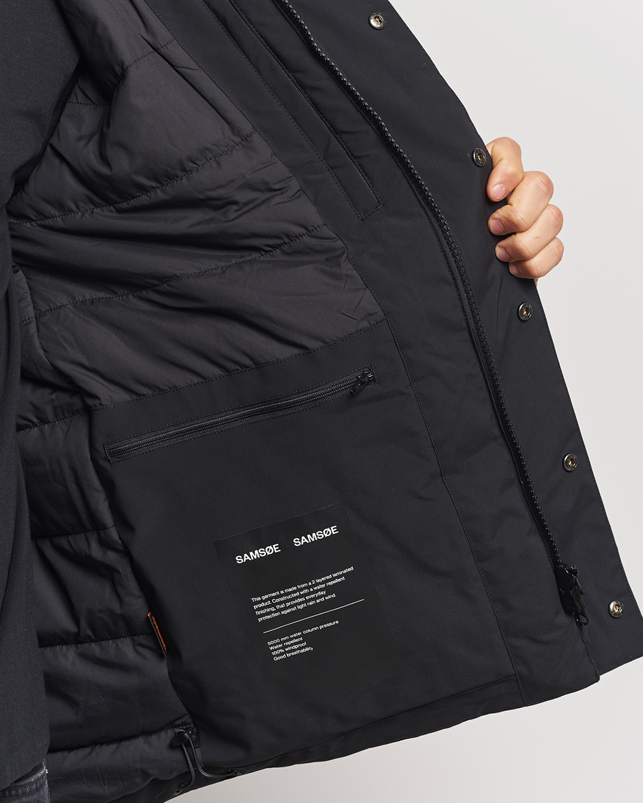 Homme | Manteaux Et Vestes | Samsøe Samsøe | John Hooded Down Jacket Black