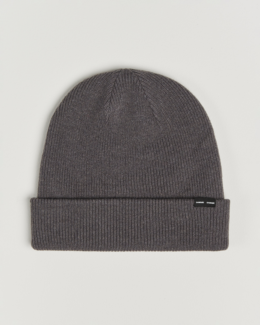 Homme | Samsøe Samsøe The Wool Beanie Volcanic Ash | Samsøe Samsøe | The Wool Beanie Volcanic Ash