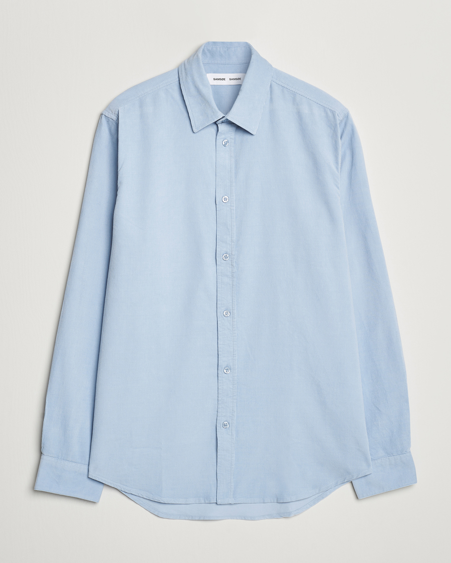 Homme | Chemises | Samsøe Samsøe | Liam Baby Cord Shirt Subdued Blue
