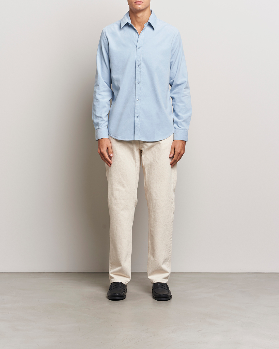 Homme | Chemises | Samsøe Samsøe | Liam Baby Cord Shirt Subdued Blue