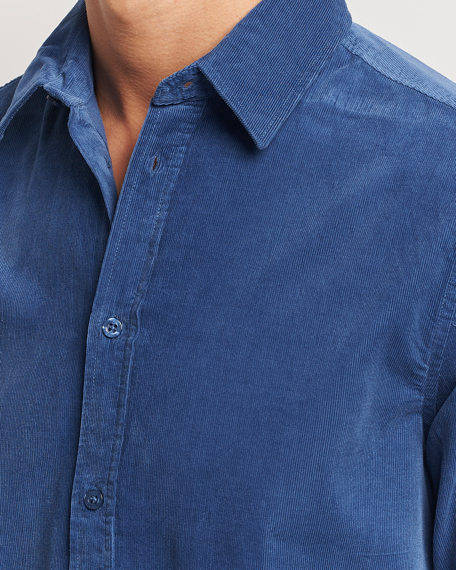 Homme | Chemises | Samsøe Samsøe | Liam Baby Cord Shirt True Navy