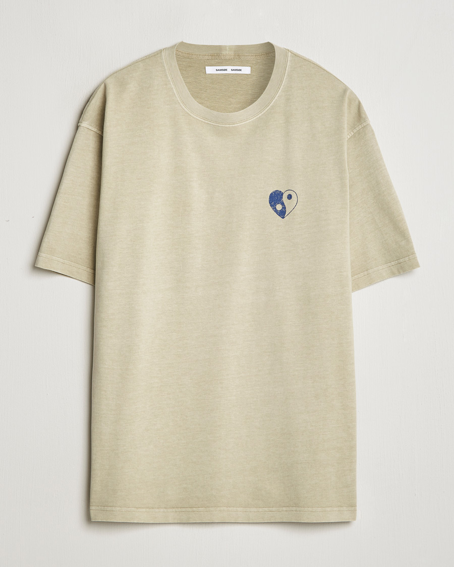 Homme | T-shirts | Samsøe Samsøe | Poetry Printed T-Shirt Abbey Stone Balance