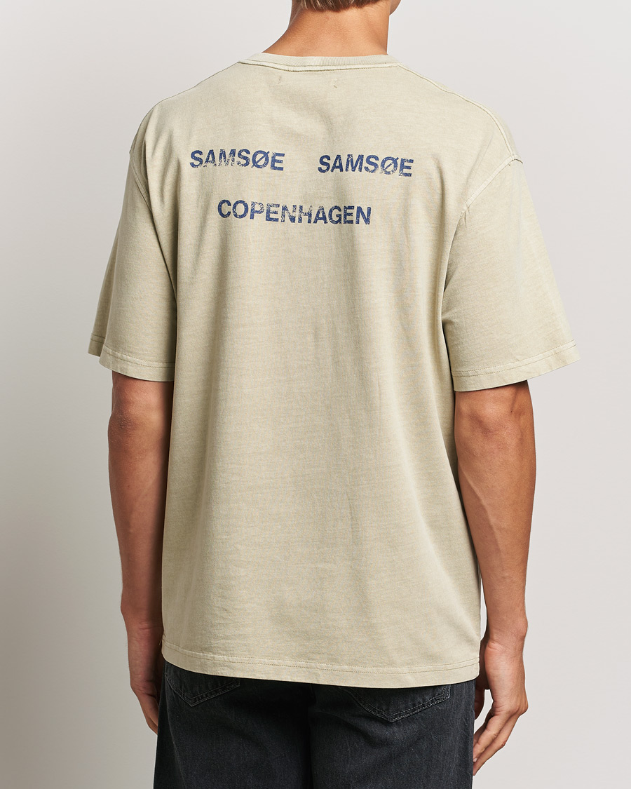 Homme | T-shirts | Samsøe Samsøe | Poetry Printed T-Shirt Abbey Stone Balance