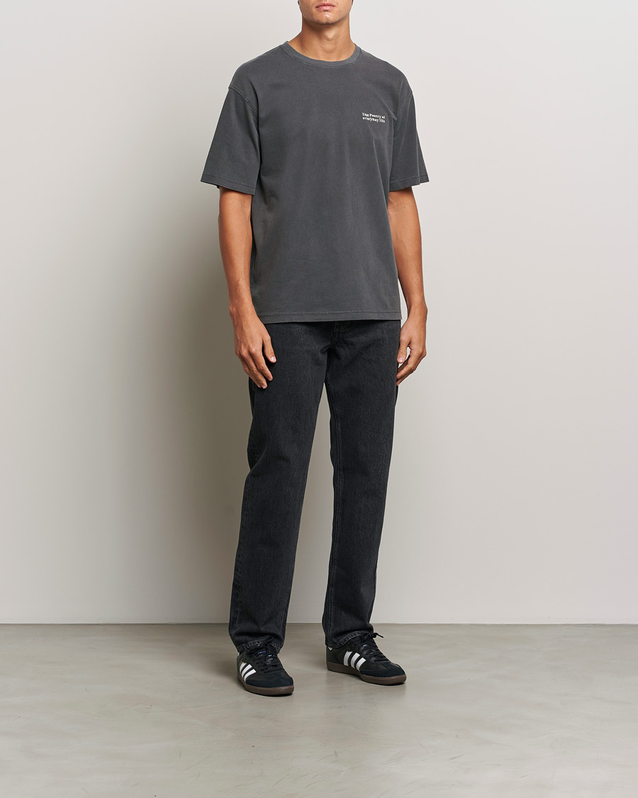 Homme | T-shirts | Samsøe Samsøe | Poetry Printed T-Shirt Black Zen