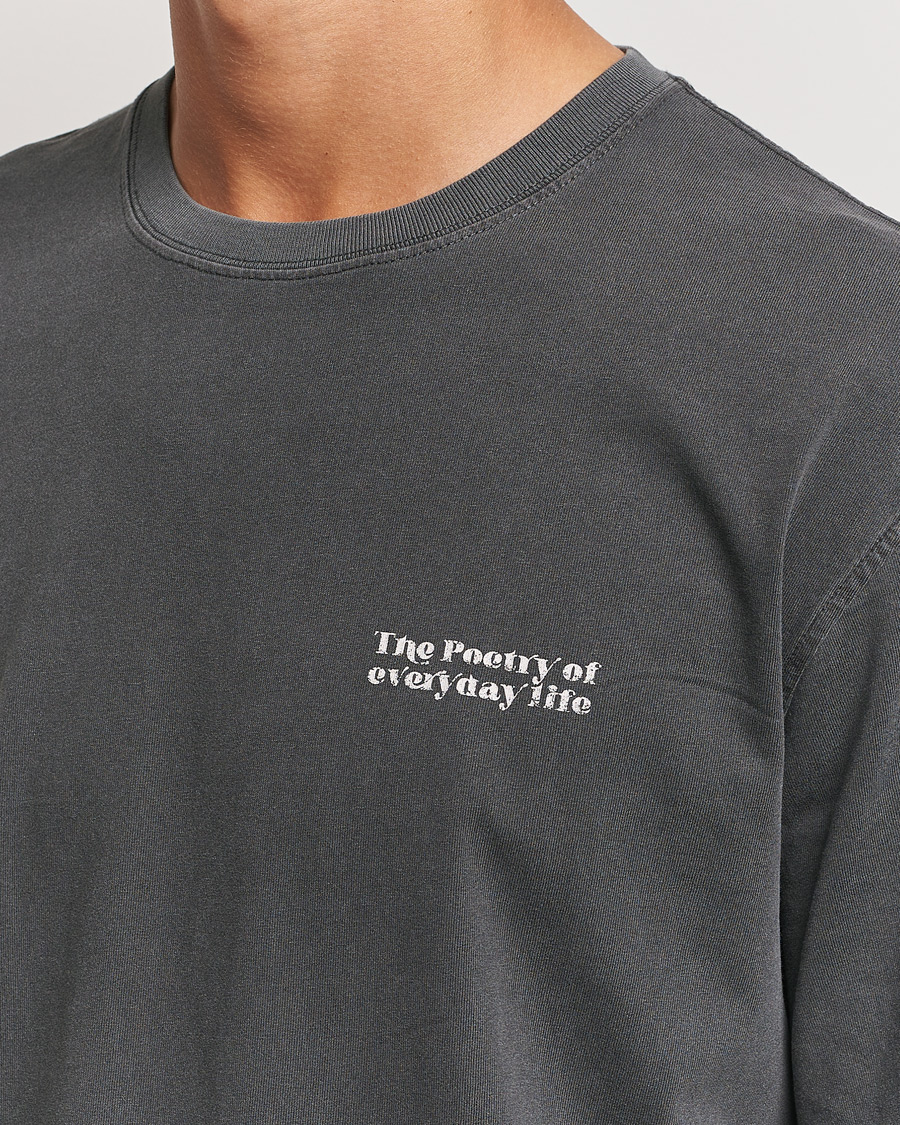 Homme | T-shirts | Samsøe Samsøe | Poetry Printed T-Shirt Black Zen