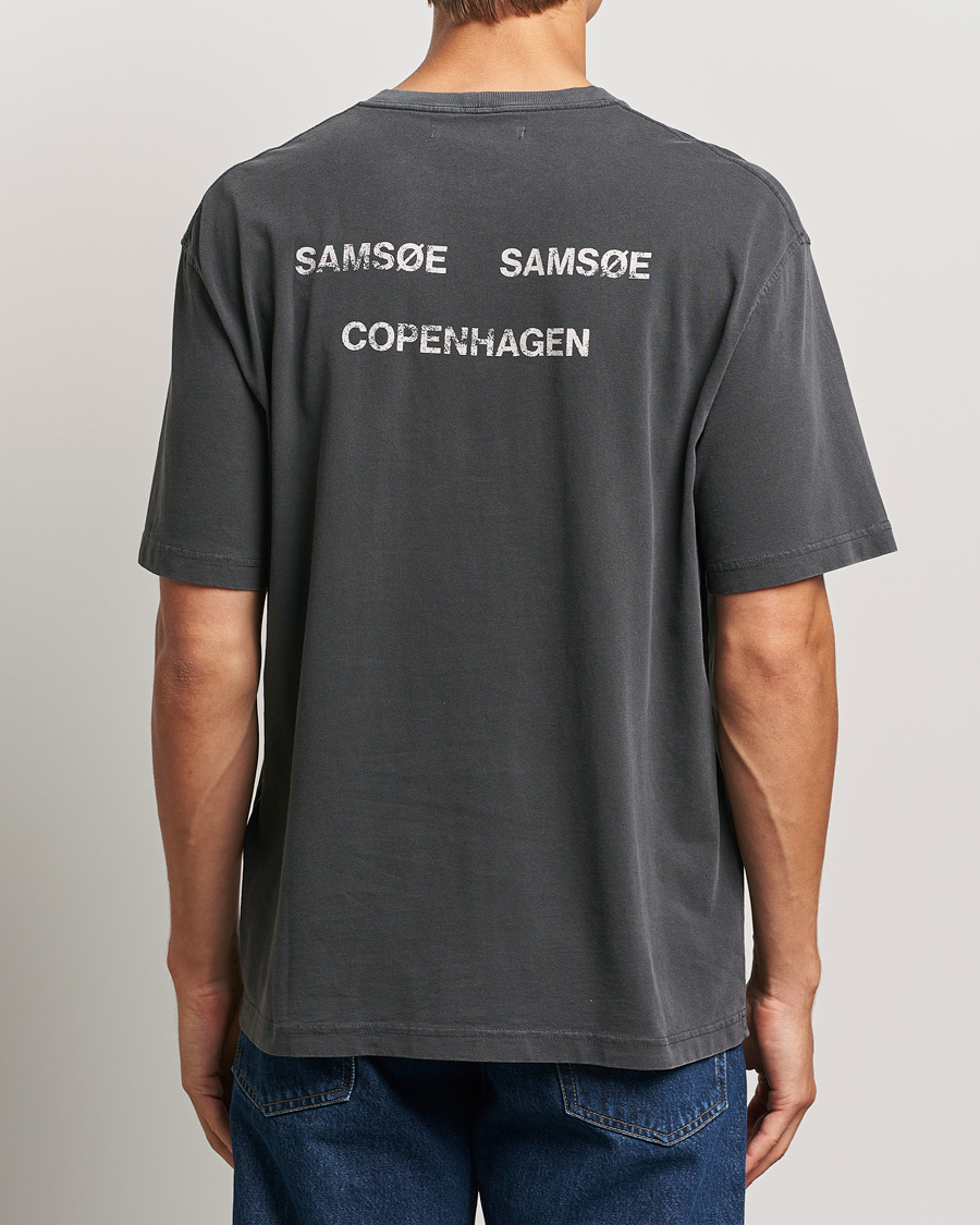 Homme | T-shirts | Samsøe Samsøe | Poetry Printed T-Shirt Black Balance