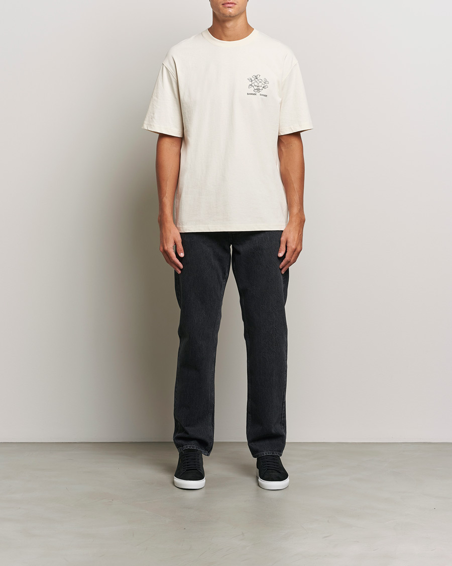 Homme | T-shirts | Samsøe Samsøe | Poetry Printed T-Shirt Neutral Lotus