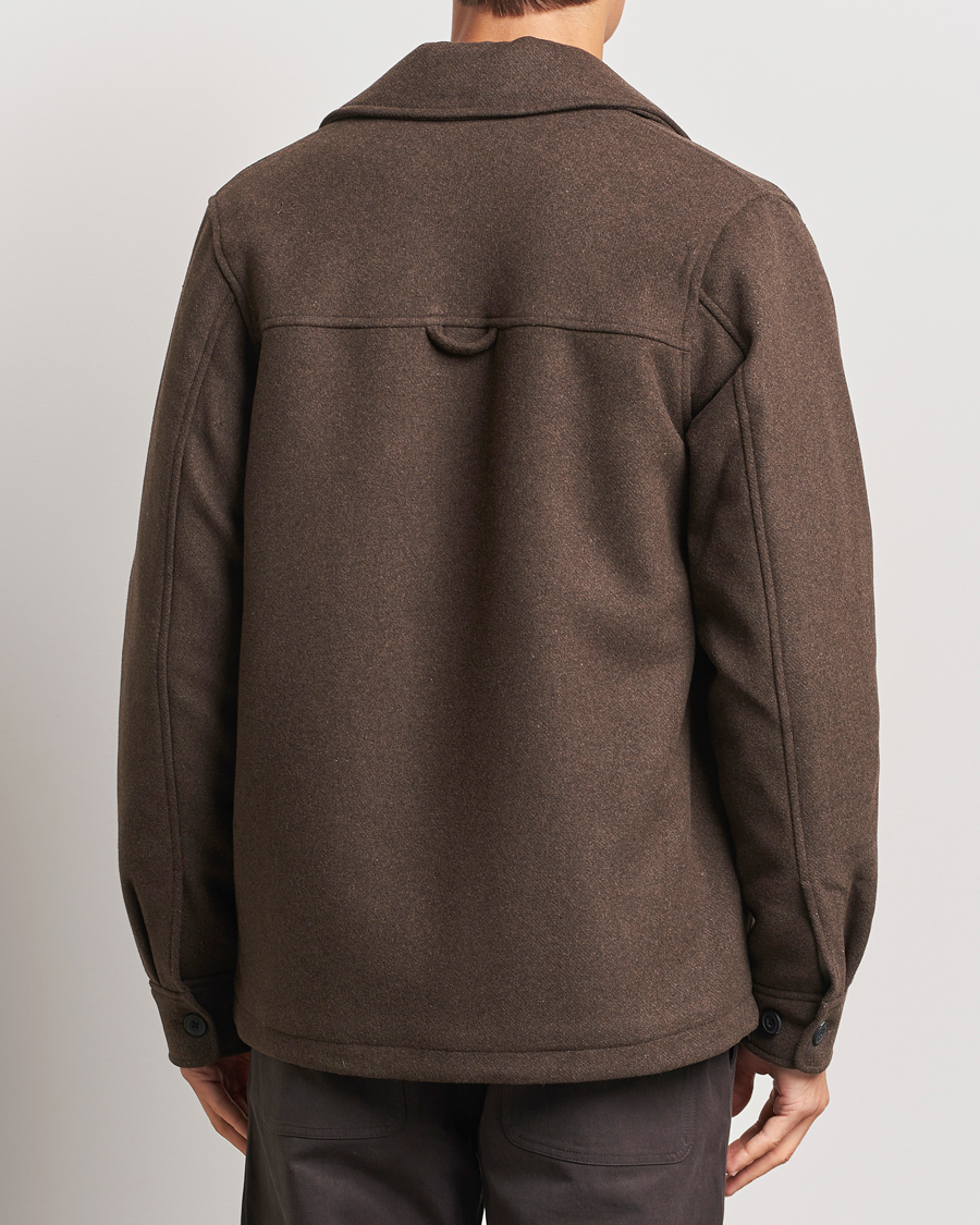 Homme | Manteaux Et Vestes | Samsøe Samsøe | Pally Padded Shirt Jacket Chocolate Brown