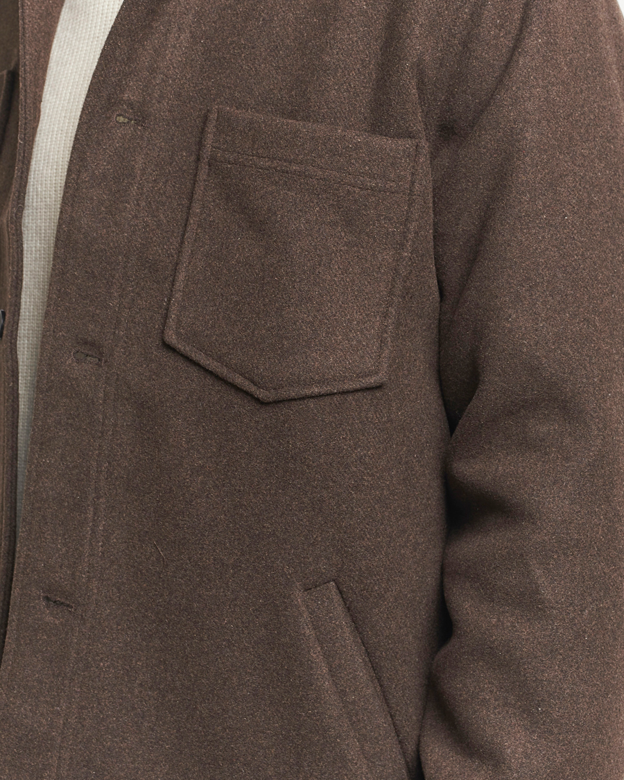 Homme | Manteaux Et Vestes | Samsøe Samsøe | Pally Padded Shirt Jacket Chocolate Brown