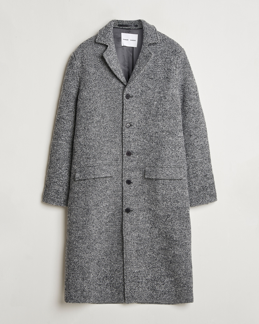 Homme | Manteaux Et Vestes | Samsøe Samsøe | Tefsa Wool Coat Black Melange