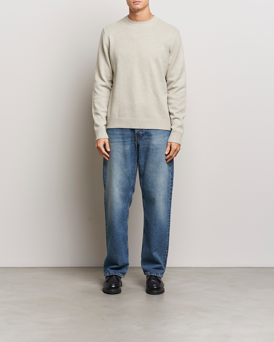 Homme | Pulls Et Tricots | Samsøe Samsøe | Sylli Wool Crew Neck Abbey Stone