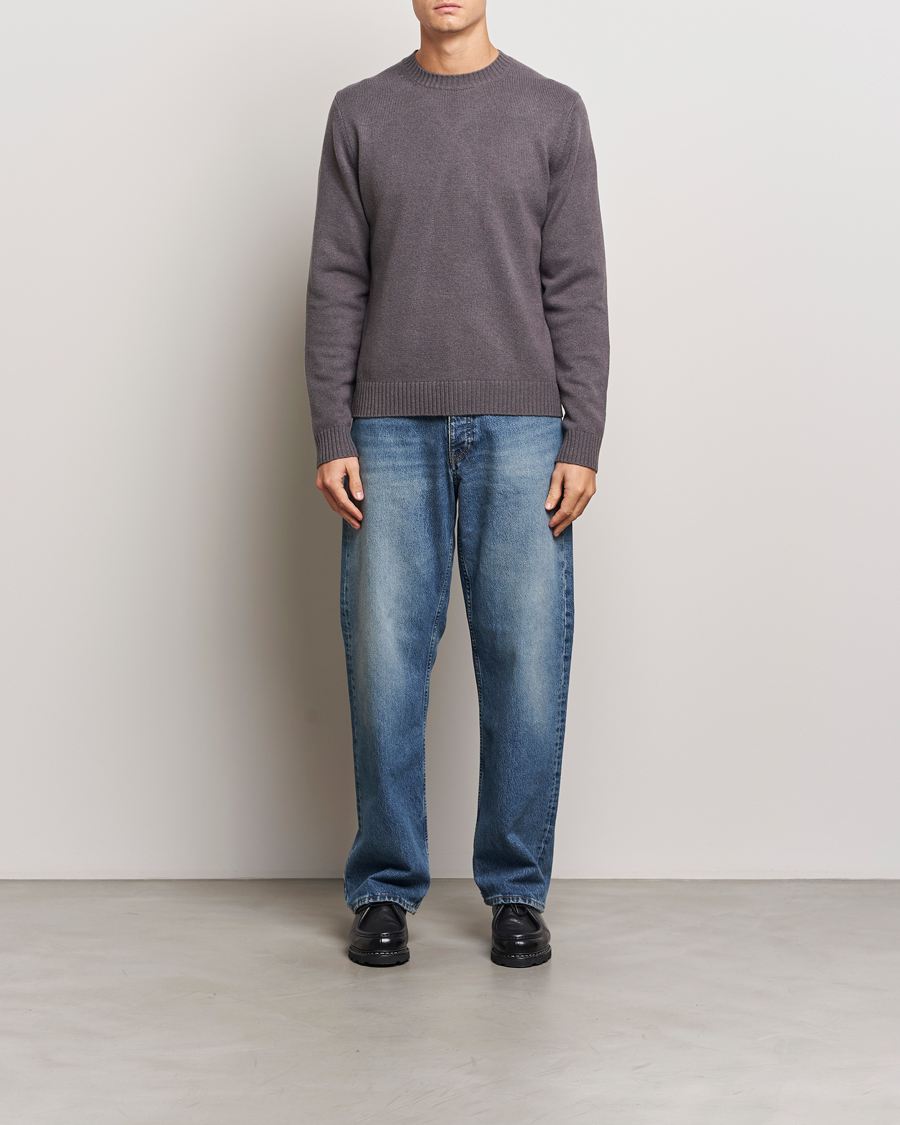 Homme | Pulls Et Tricots | Samsøe Samsøe | Sylli Wool Crew Neck Volcanic Ash