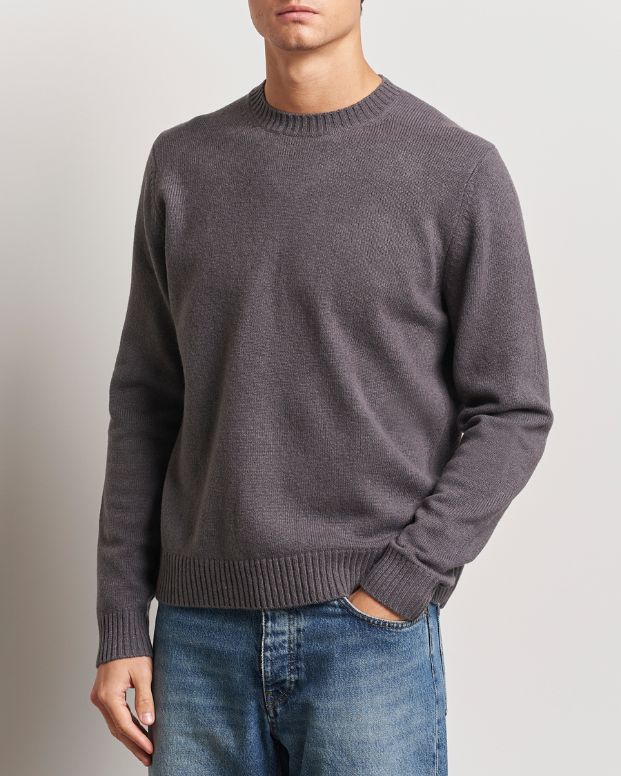Homme | Pulls Et Tricots | Samsøe Samsøe | Sylli Wool Crew Neck Volcanic Ash