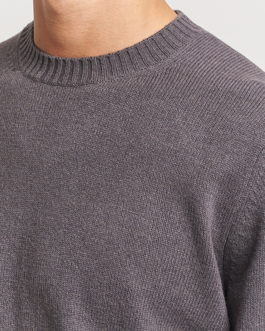 Homme | Pulls Et Tricots | Samsøe Samsøe | Sylli Wool Crew Neck Volcanic Ash