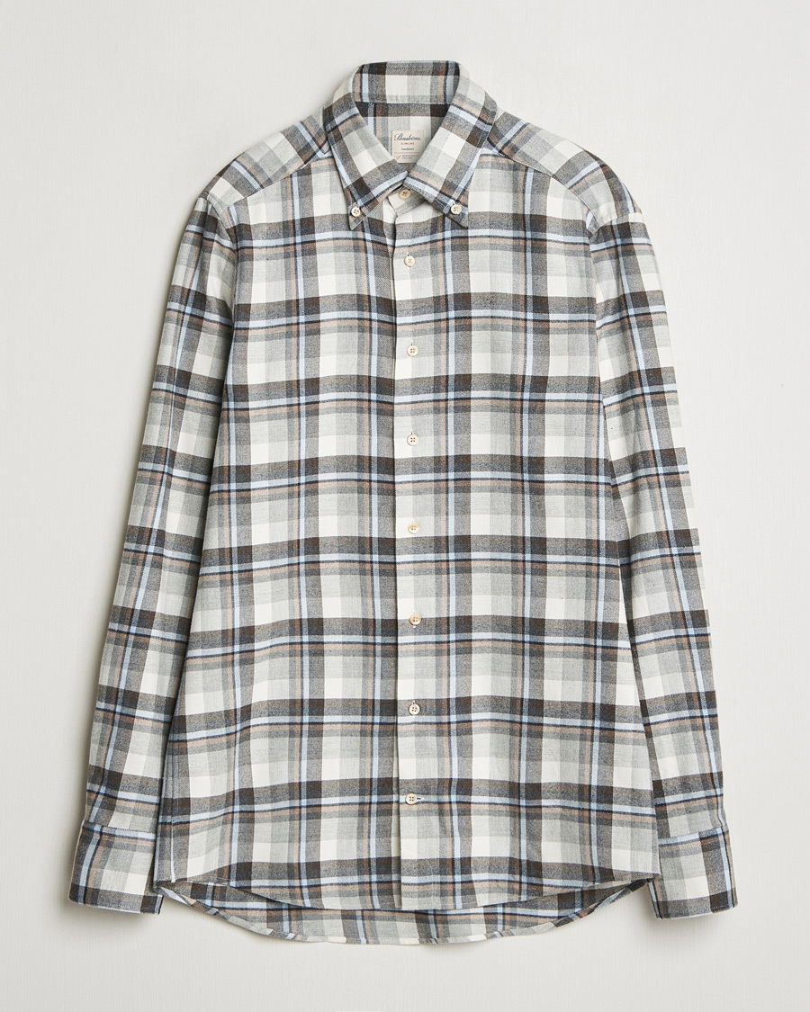 Homme | Chemises | Stenströms | Slimline Flannel Checked Shirt Multi