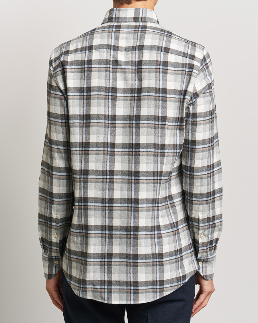 Homme | Chemises | Stenströms | Slimline Flannel Checked Shirt Multi
