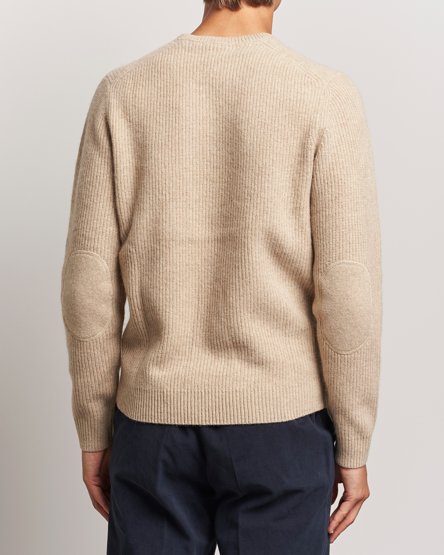 Homme | Pulls Et Tricots | Stenströms | Knitted Ribbed Yak/Merino Sweater Beige