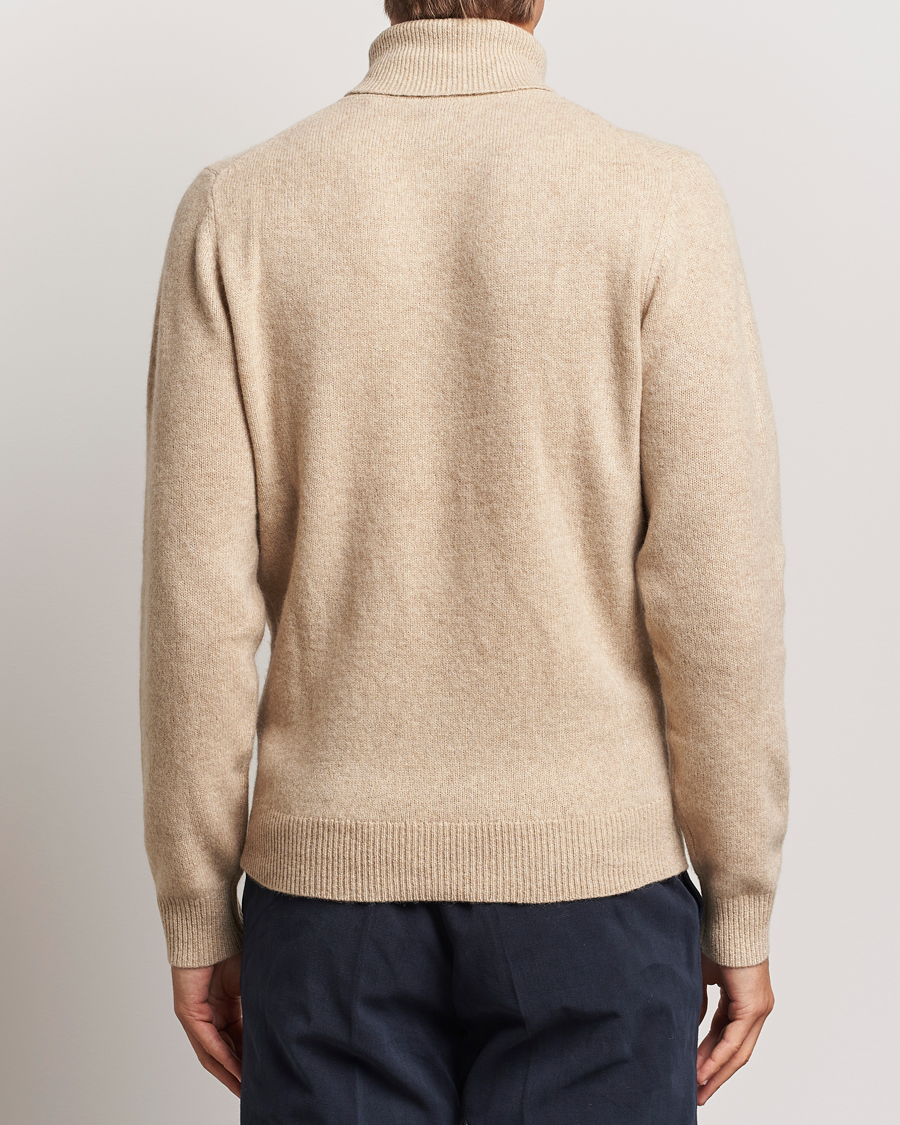 Homme | Pulls Et Tricots | Stenströms | Knitted Yak/Merino Rollneck Beige