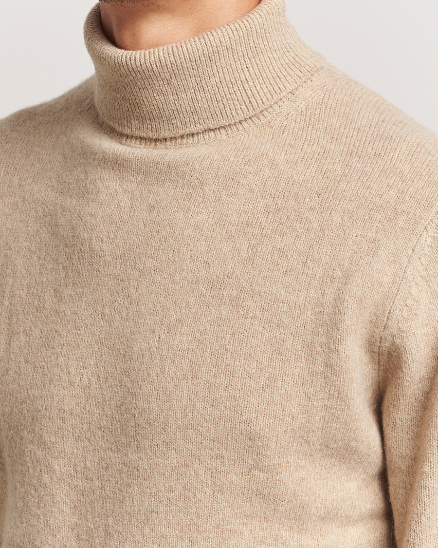 Homme | Pulls Et Tricots | Stenströms | Knitted Yak/Merino Rollneck Beige