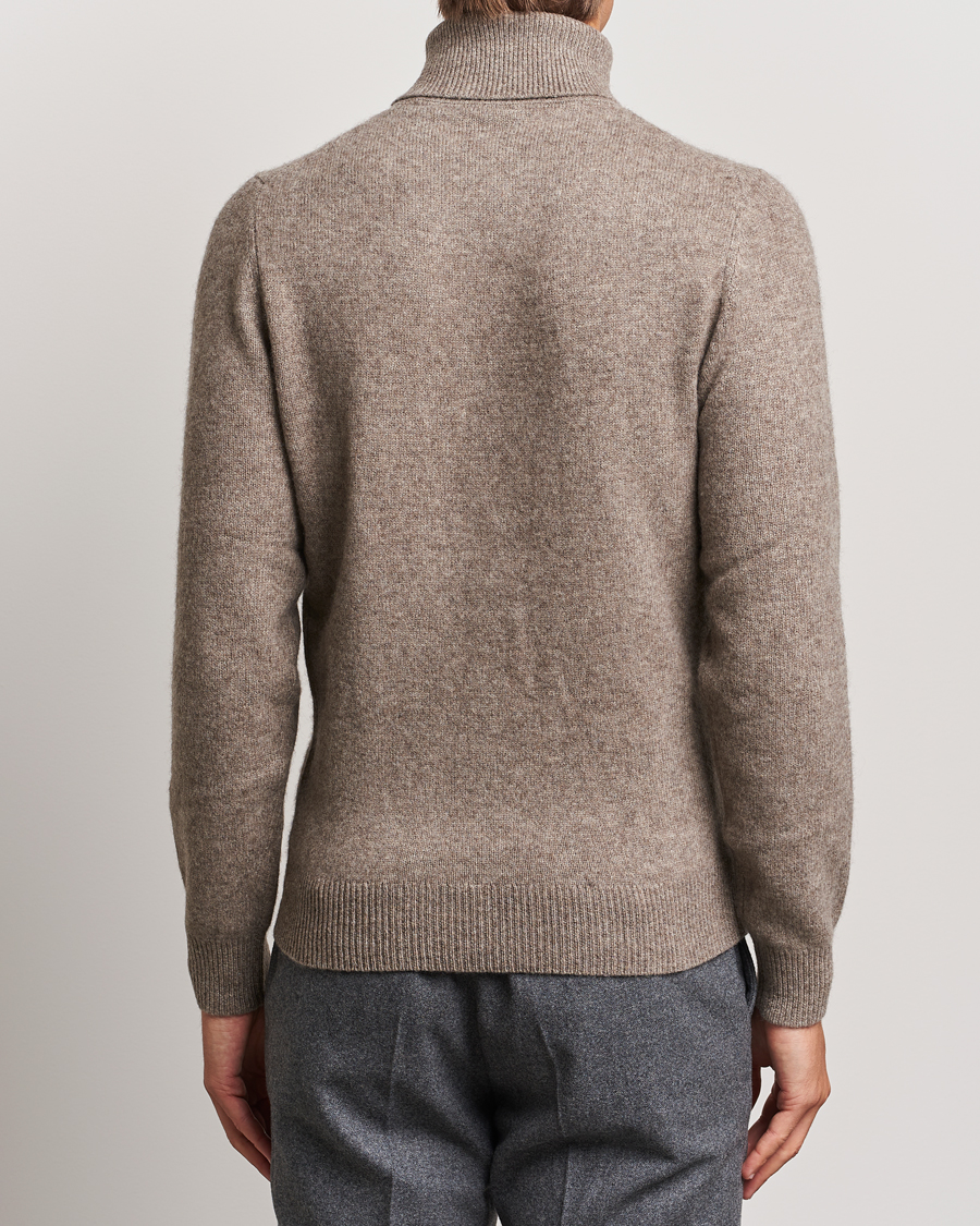Homme | Pulls Et Tricots | Stenströms | Knitted Yak/Merino Rollneck Brown