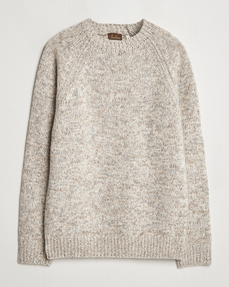Homme | Pulls Et Tricots | Stenströms | Chunky Knitted Merino Sweater Beige