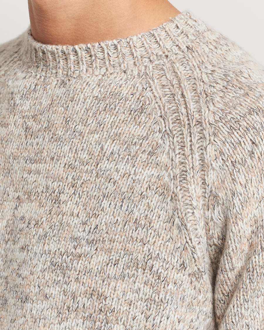 Homme | Pulls Et Tricots | Stenströms | Chunky Knitted Merino Sweater Beige