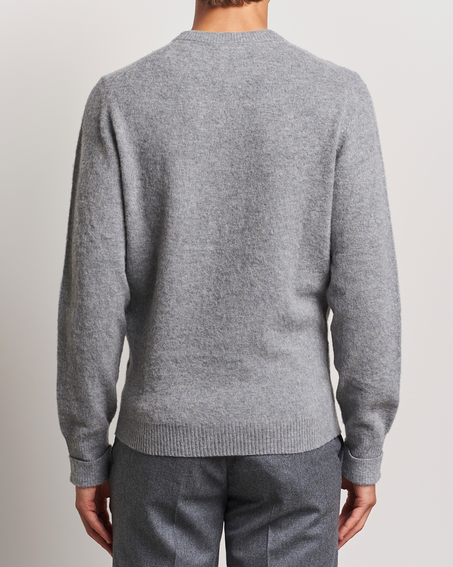 Homme | Pulls Et Tricots | Stenströms | Brushed Merino Crew Neck Grey