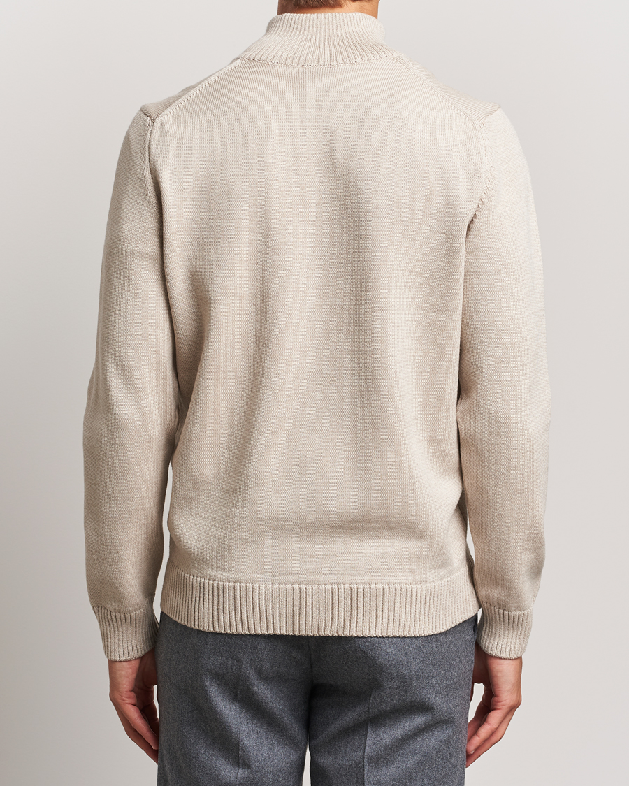 Homme | Pulls Et Tricots | Stenströms | Chunky Knitted Merino Cardigan Beige
