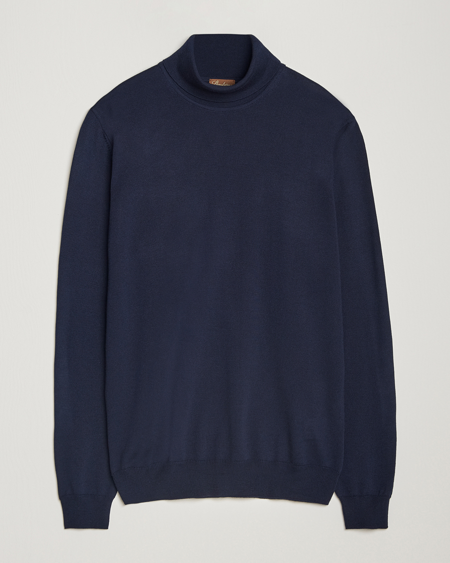 Homme | Pulls Et Tricots | Stenströms | Merino Rollneck Navy