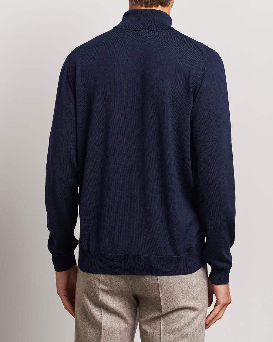 Homme | Pulls Et Tricots | Stenströms | Merino Rollneck Navy