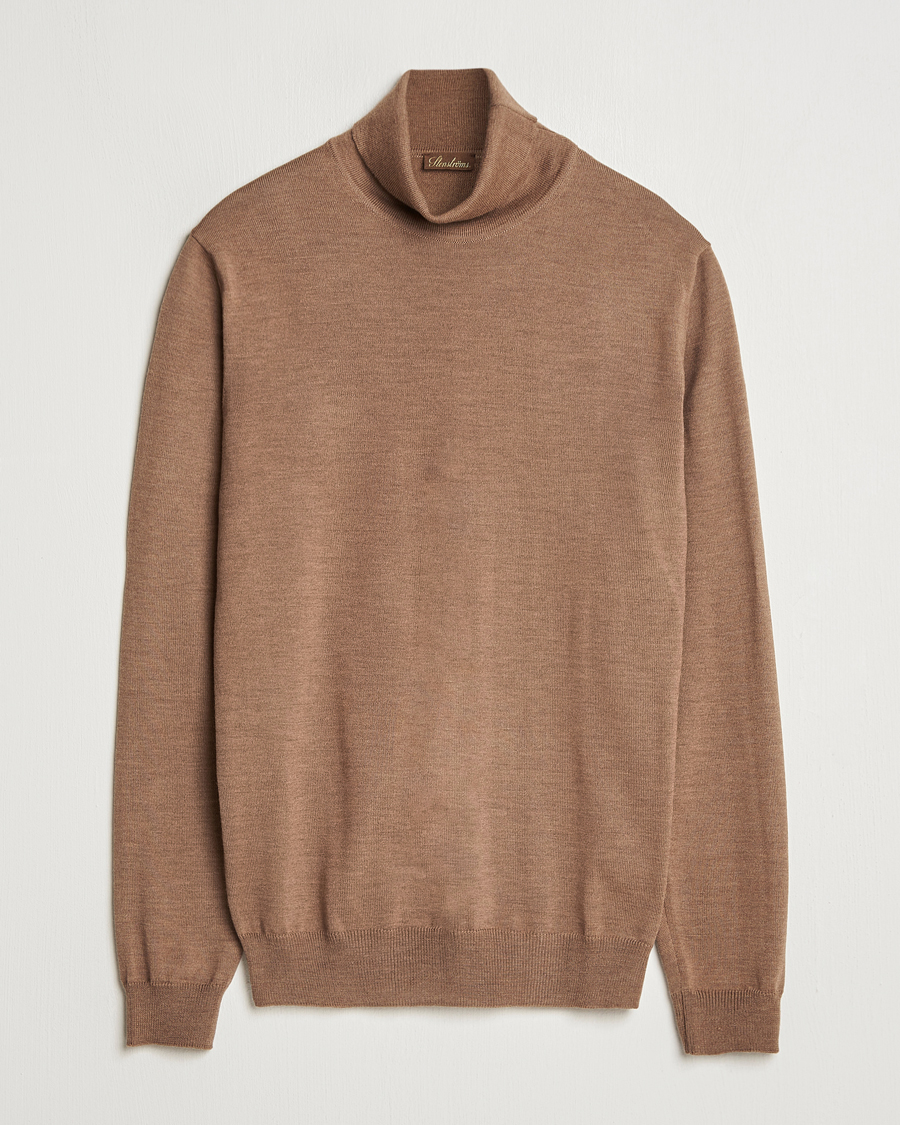 Homme | Pulls Et Tricots | Stenströms | Merino Rollneck Brown