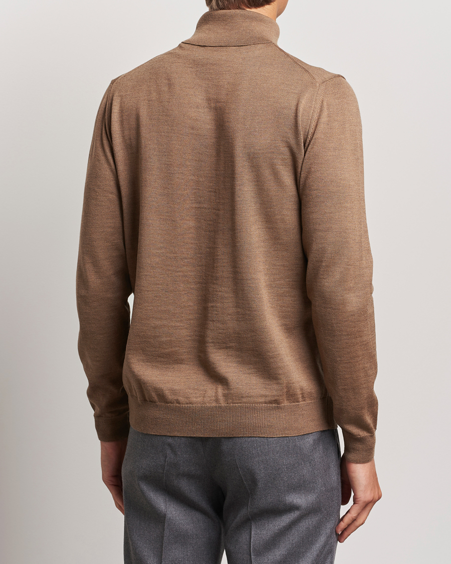Homme | Pulls Et Tricots | Stenströms | Merino Rollneck Brown