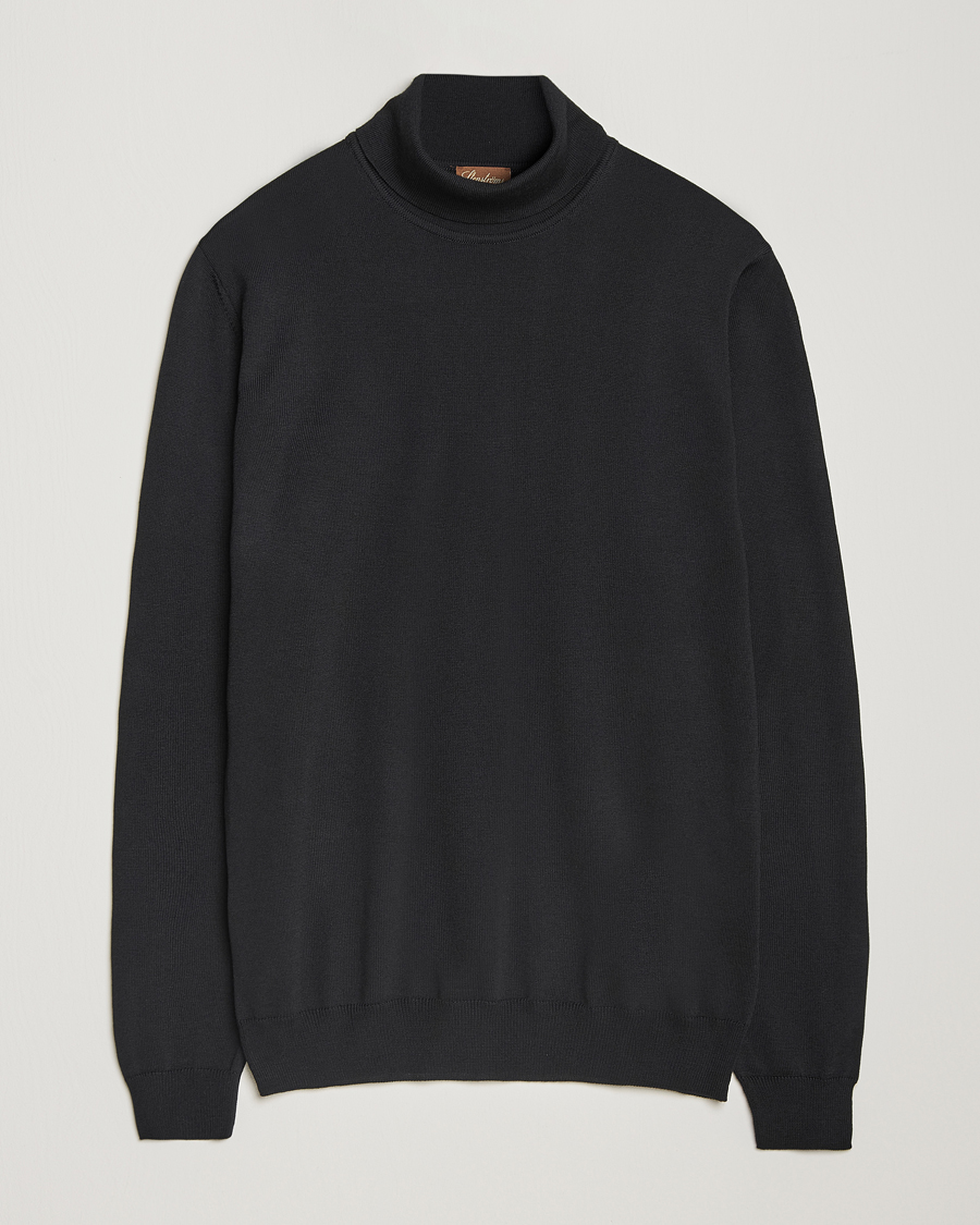 Homme | Pulls Et Tricots | Stenströms | Merino Rollneck Black
