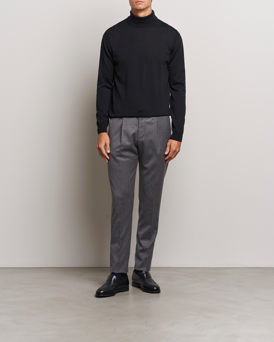 Homme | Pulls Et Tricots | Stenströms | Merino Rollneck Black