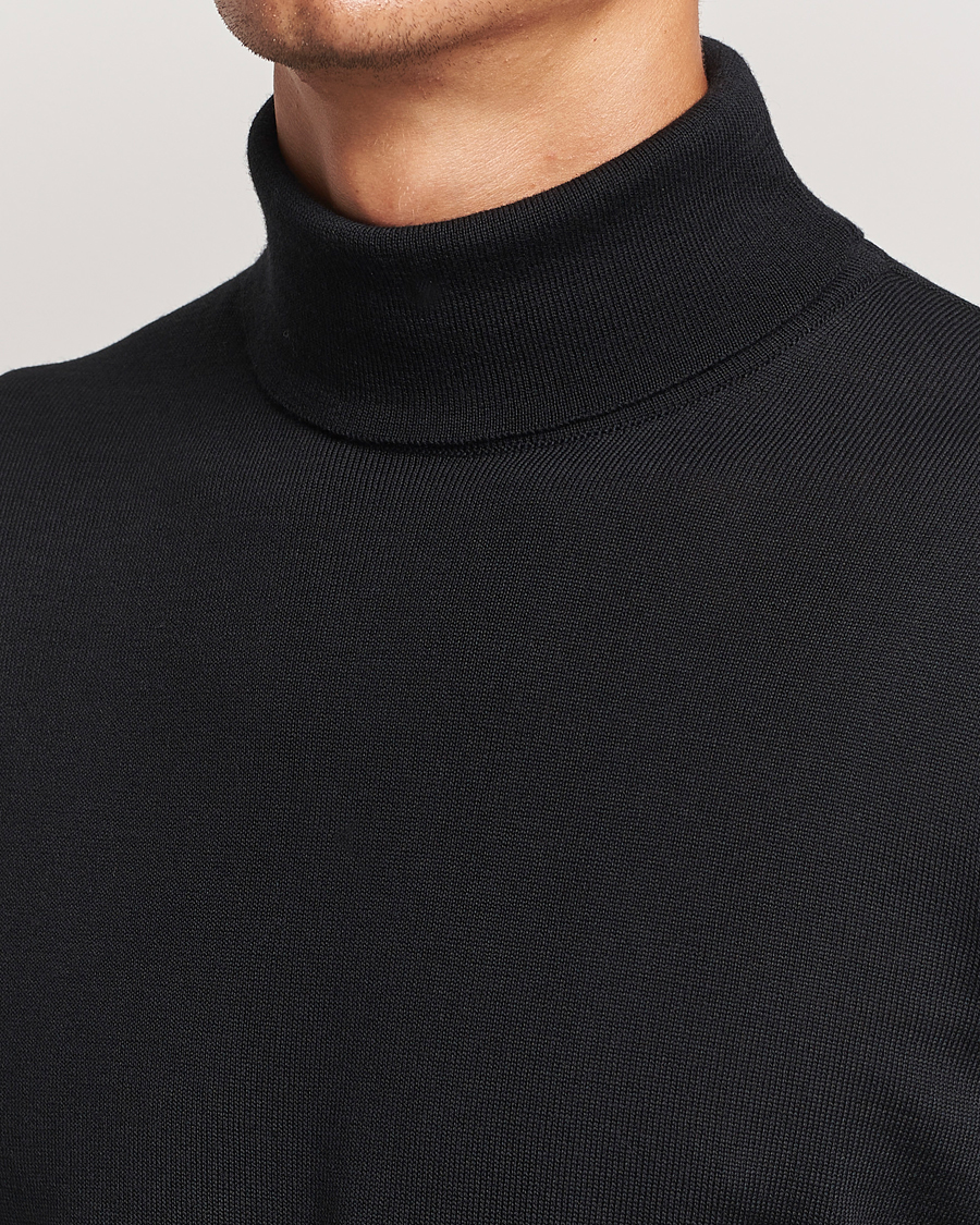 Homme | Pulls Et Tricots | Stenströms | Merino Rollneck Black